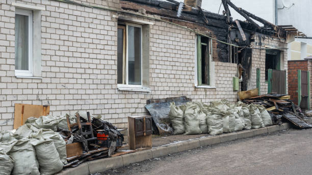 Professional Fire Damage Removal technician working in Clarksville, TX
